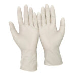 Mănuși de protecție Latex Albe 100 buc/cutie