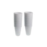 Pahare plastic albe de unică folosință 200 ml Strong, 100 buc/set