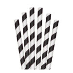 Paie negre/spiralate din carton 6 mm 250 buc/set