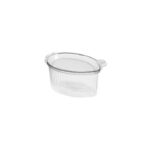 Sosiere de unică folosință din plastic cu capac atașat 80 ml eco, 100 buc/set